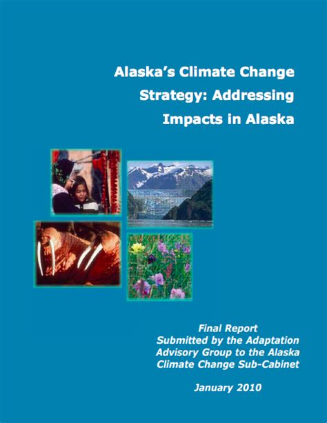 Alaskas Climate Change Strategy Addressing Impacts In Alaska Cake