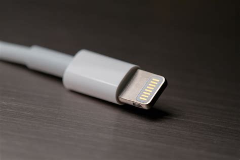 The lightning connector is a small connection cable used with apple's mobile devices (and even some accessories) that charges and connects the devices to computers and charging bricks. File:Lightning connector.jpg - Wikimedia Commons