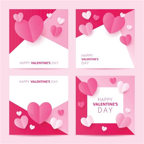Valentine Card Template 3956853 Vector Art At Vecteezy