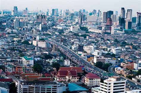 View Of Traffic In Bangkok City Stock Image Image Of Corporate Asia
