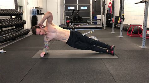 Side Plank Crunch With Rotation Youtube