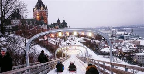 Get Zipping Toboggan Down This Slide In Old Quebec City All Winter
