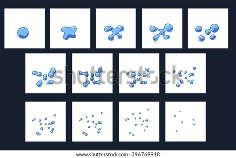 Cartoon Soap Bubble Burst Sprites Vector Stock Vector Royalty Free