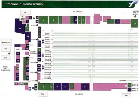 Mappa Della Stazione Termini Roma