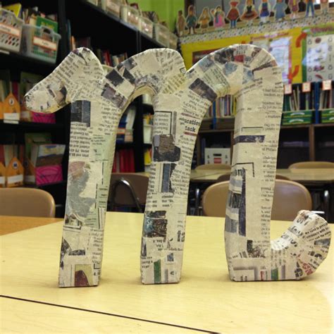 Diy Paper Mache Letters Guide Patterns