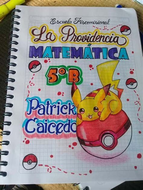 Carátulas De Matemáticas Fáciles De Dibujar Para Cuadernos En 2021