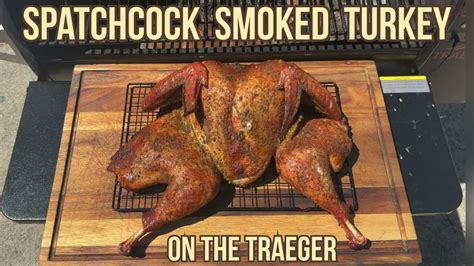 spatchcock smoked turkey on the traeger bbq teacher video tutorials