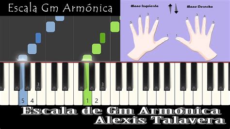 Escala De Gm Armónica Piano Youtube