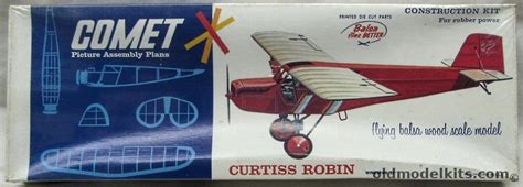 Comet Curtiss Robin 22 Inch Wingspan Balsa Flying Model Airplane 3303