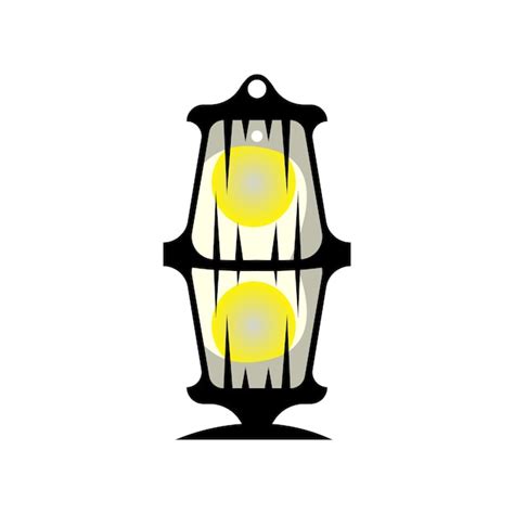 Straßenlaterne Logo Laterne Lampe Vektor Beleuchtung Klassisches Retro