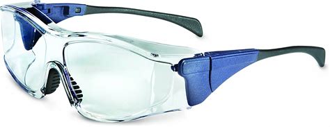 Uvex S3150x Ambient Otg Safety Eyewear Large Blue Frame Clear Uv Extreme Anti Fog Lens