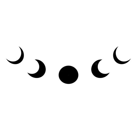 Logo De Phase De Lune Noire Symbole De Lune Simple Icône Isolée Phases
