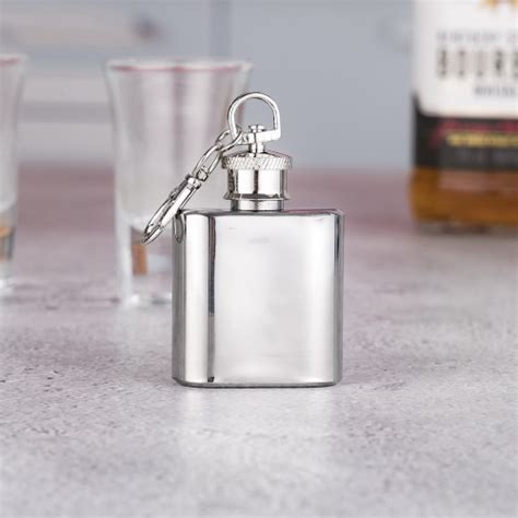 Oz Stainless Steel Mini Hip Flask