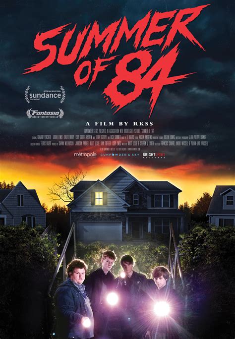 Smith and took the indie film circuit by storm after its premiere at sundance film festival in 2018. Summer of '84 - film 2017 - AlloCiné