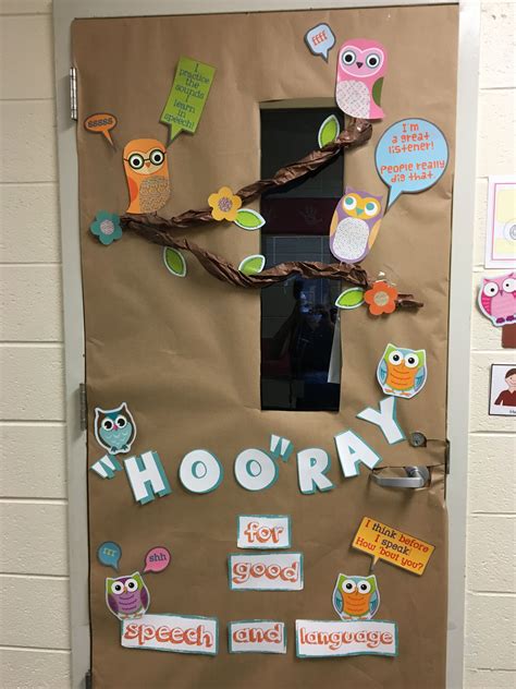 Speech Therapy Classroom Door Decoration Hooray For Good Speech