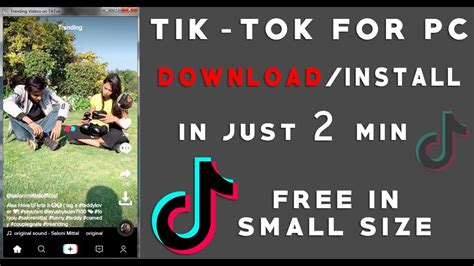 How To Installuse Tik Tok In Pc Free Download Tik Tok Pc Youtube
