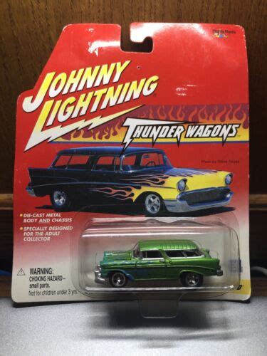 Johnny Lightning Thunder Wagons Custom 1956 Chevy Nomad Sea Green 1