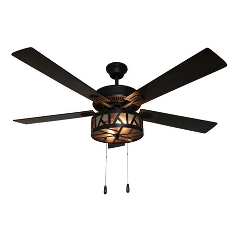 River Of Goods Regal 52 In Led Oil Rubbed Bronze Caged Led Ceiling Fan