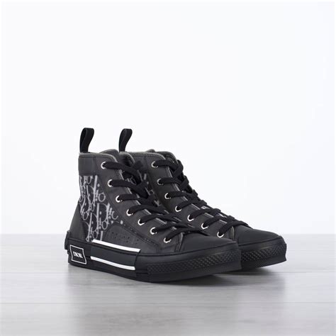 Dior Black B23 Dior Oblique High Top Sneaker Grailed