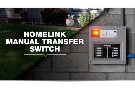 Generac Homelink Prewired Manual Generator Transfer Switch Kit 30 Amps