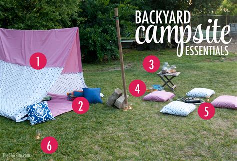 You can set up a campsite in whatever outdoor space your home offers: Backyard Camping - The Chic Site