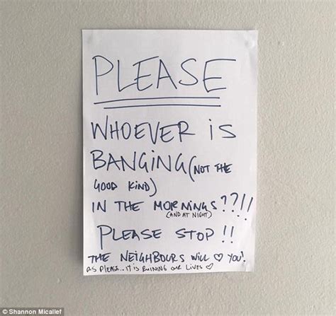 Woman Finds Hilarious Note After Neighbours Keep Them Awake With Their