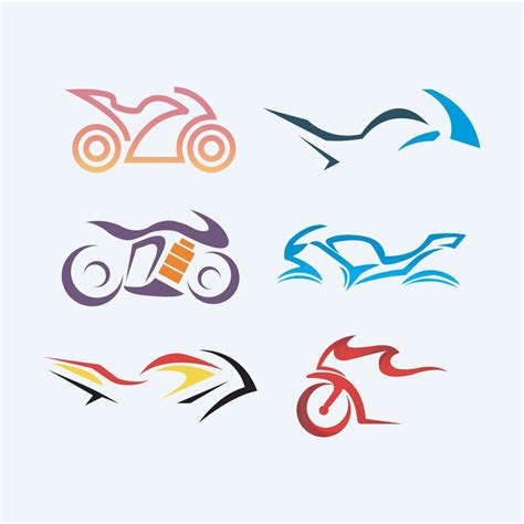 Colección De Logotipos De Motocicletas Diseños De Símbolos Para