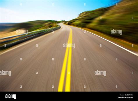 Empty Road And Blue Sky Stock Photo Alamy