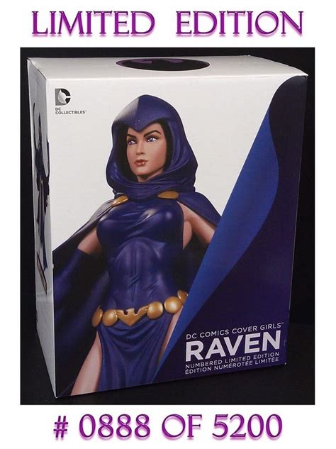 Dc Comics Cover Girls Raven Statue New Nib Limited Edition Cold Cast Porcelain Dccollectibles