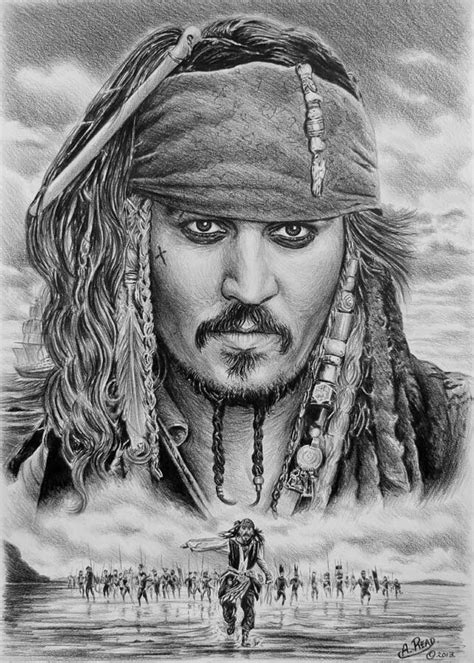 Pirates Of The Caribbean JACK SPARROW Jack Sparrow Jack Sparrow Drawing Jack Sparrow Tattoos