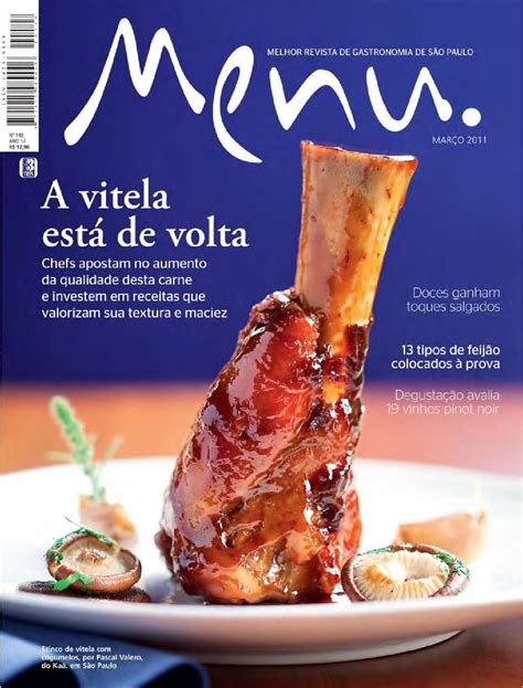 Revista Menu Março de 2011 Receitas Gastronomia Ideias