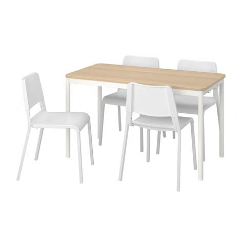 Melltorp/teodores dining table and chairs, white 292.212.56 1,325 ₺. TOMMARYD / TEODORES Table and 4 chairs - oak white/white ...