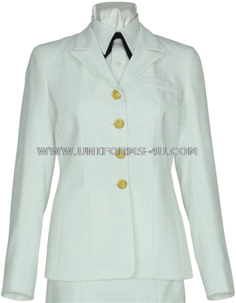 Us Coast Guard Female Service Dress White Coat