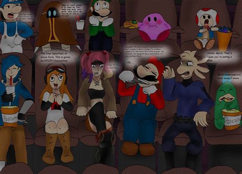 The Smg4 Movie Premiere By Kingofthedededes73 On Deviantart Movie Premiere Mario Funny Premiere
