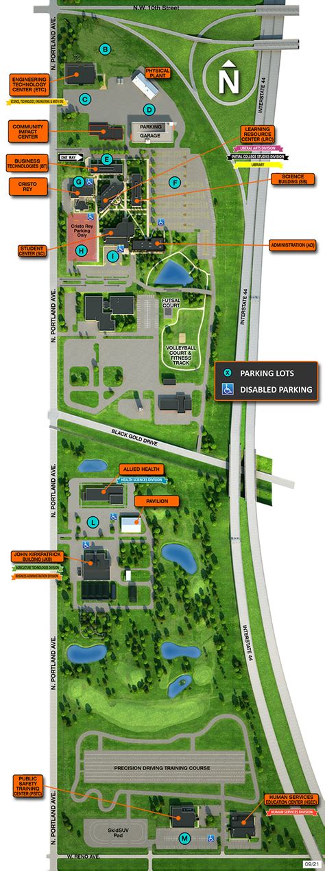 Oklahoma City University Campus Map