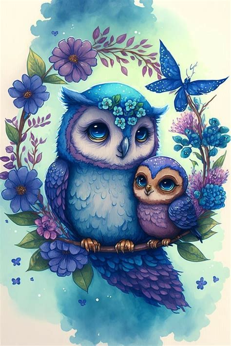 Cute Animal Drawings Cute Drawings Cute Owls Wallpaper Owl Artwork