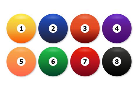Billiard Balls Commonly Used Color Graphics ~ Creative Market