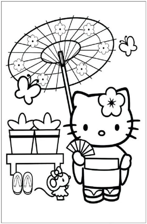~hello Kitty Colouring Pages~ Tumbex