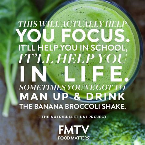 Banana Broccoli Shake Anyone Watch The Nutribullet University A 90 Day Healthy Eating Program