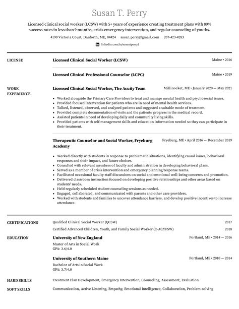 Social Worker Resume Example And Writing Tips For 2022