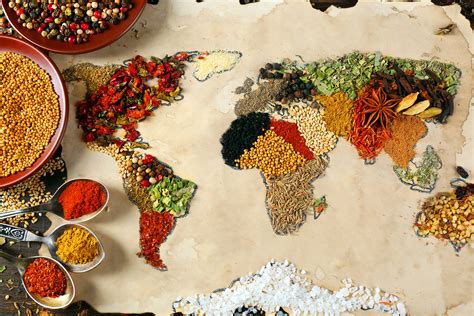 Download World Map Spices Food Herbs And Spices 4k Ultra Hd Wallpaper