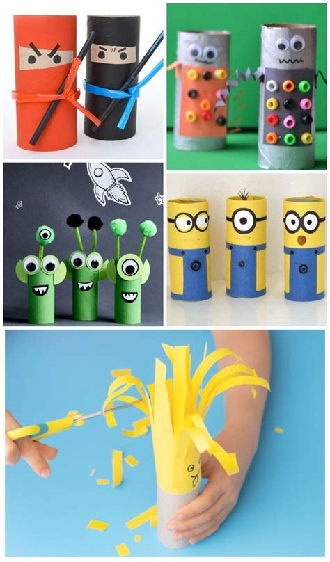 Cardboard Tube Crafts In 2021 Craft Activities For Kids Crafts