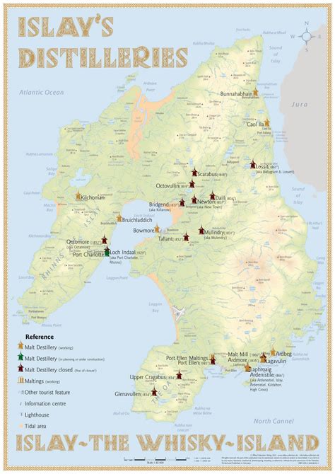 Scotland S Isle Of Islay S Whisky Distilleries Infographic