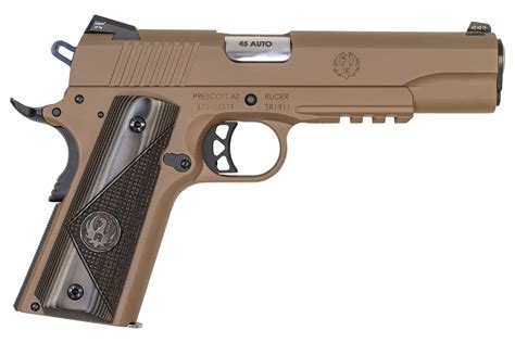 Ruger Sr Acp Full Size Pistol With Davidson S Dark Earth Finish