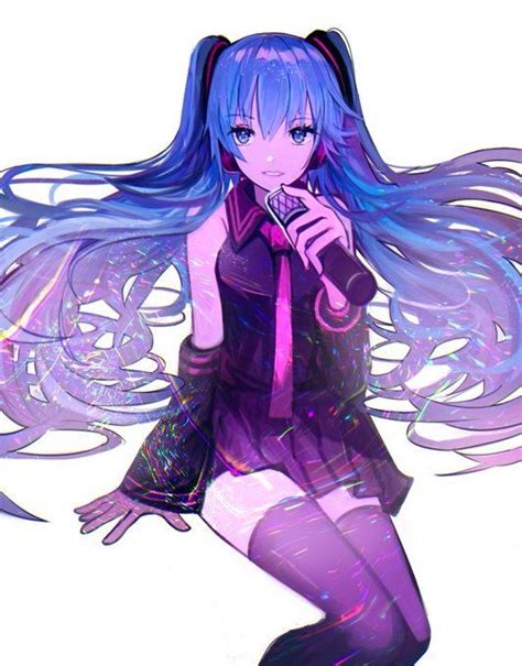 Miku Hatsune Vocaloid Cool Girl Fan Art Picture Synth Anime Girls