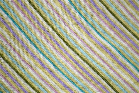 Diagonally Striped Knit Fabric Texture Yellow Teal And Purple