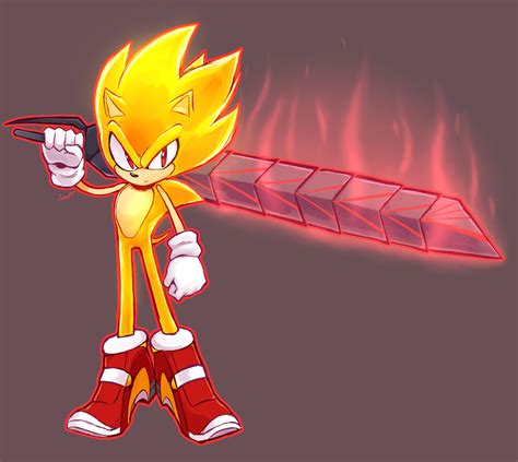 Super Sonic With Sword By Jamoart On Deviantart
