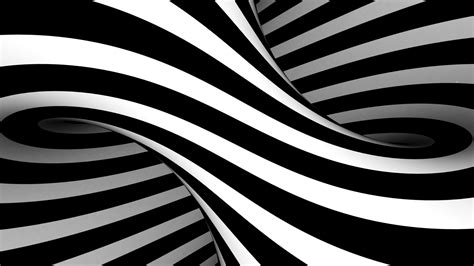 Black White Wavy Swirl Lines Abstraction Hd Abstract Wallpapers Hd