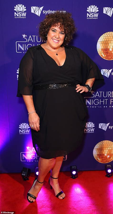 Casey Donovan Flaunts Her Curves In A Plunging Black Dress At Saturday