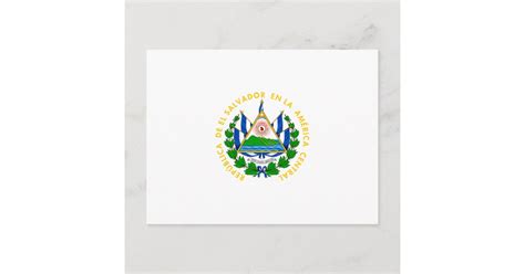 El Salvador Emblemflagcoat Of Armssymbol Postcard